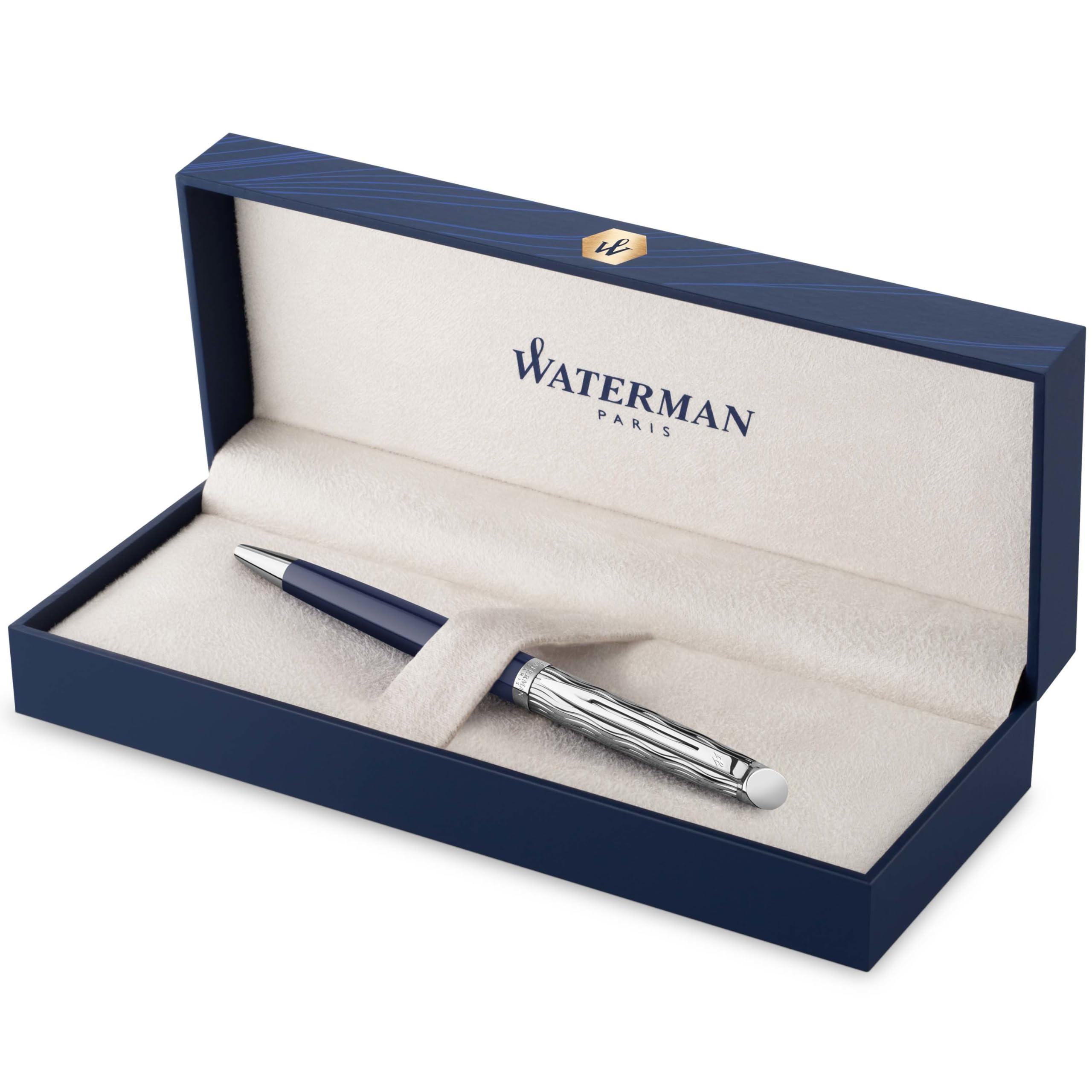 WATERMANボールペン Amazon.com : Waterman Hémisphère Ballpoint Pen | Metal & Blue